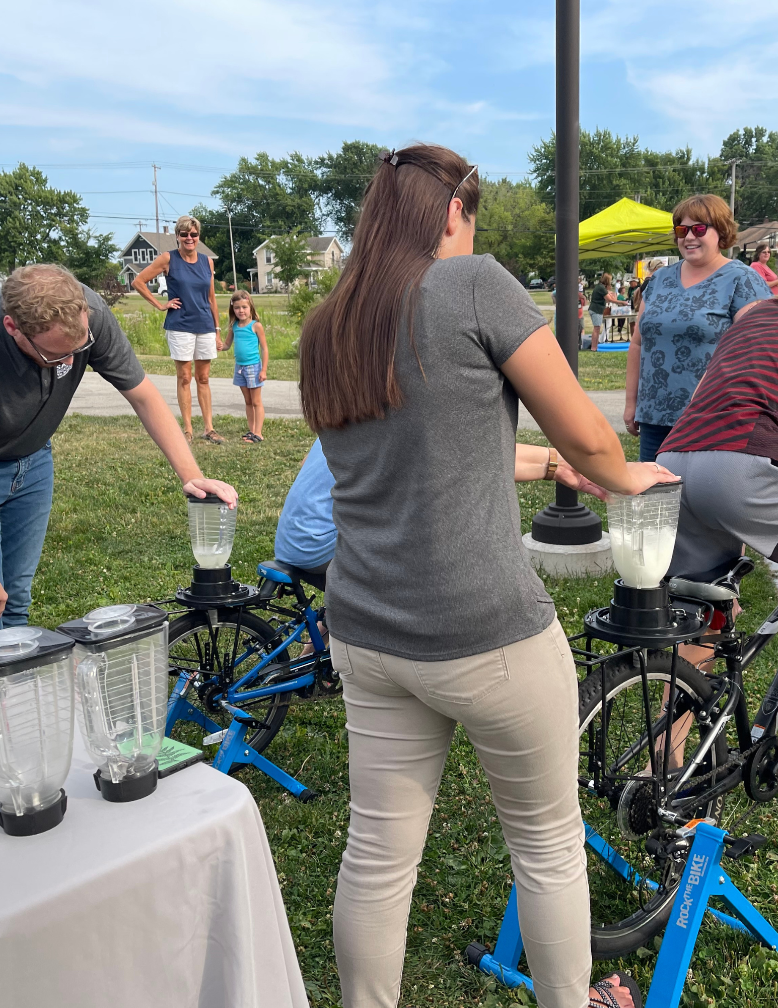 Bike blenders used at National Night Out Event